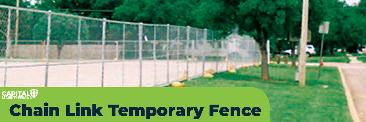 Chain link temp cover